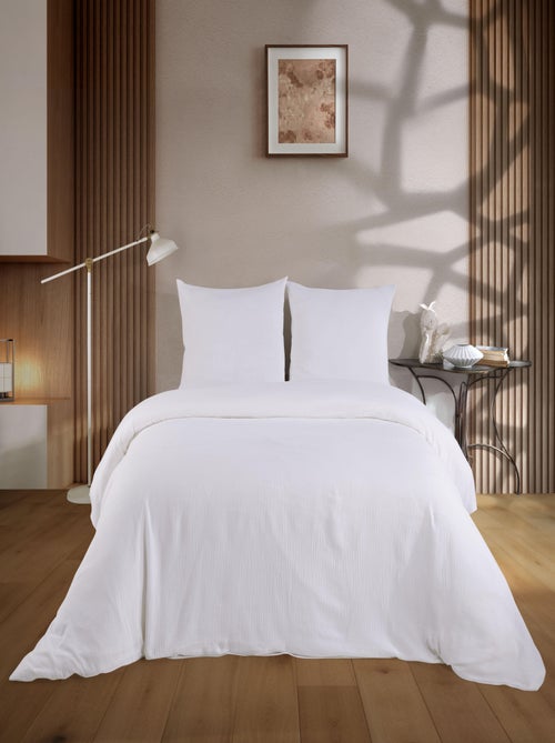 Set letto + 2 federe 65x65 cm  garza di cotone - Kiabi