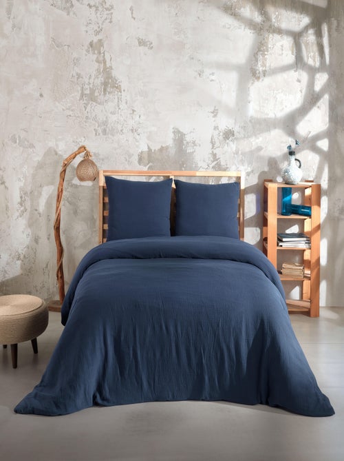 Set letto + 2 federe 65x65 cm  garza di cotone - Kiabi