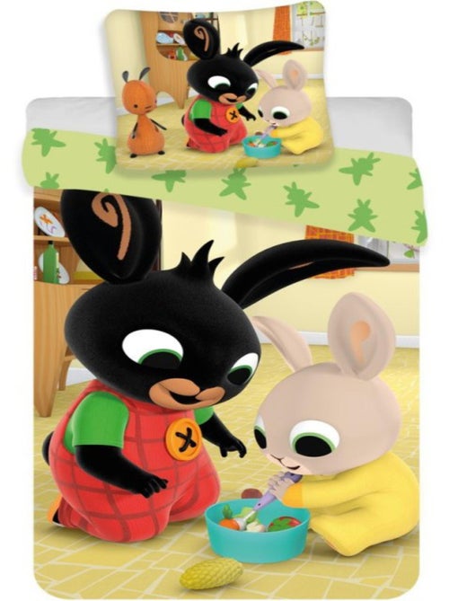 Set Letto Bambino in Cotone con Coniglio Nero - Kiabi Set Letto Bambino in Cotone con Coniglio Nero - Kiabi
