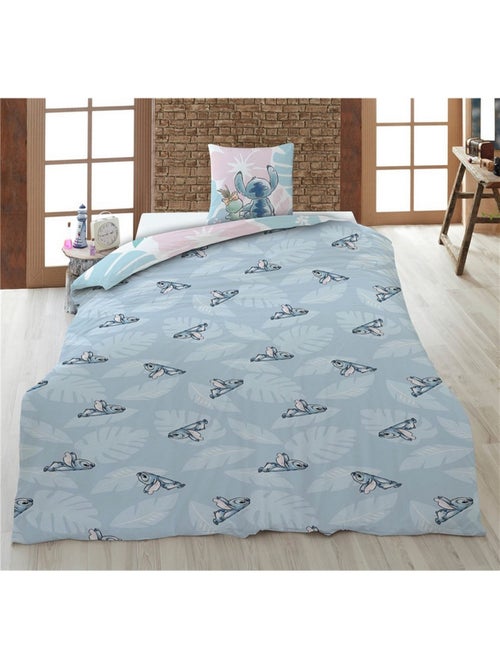Set letto bambino Lilo e Stitch in policotone stampato reversibile per letto singolo, SCRUMP - Kiabi Set letto bambino Lilo e Stitch in policotone stampato reversibile per letto singolo, SCRUMP - Kiabi