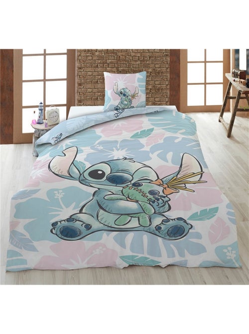 Set letto bambino Lilo e Stitch in policotone stampato reversibile per letto singolo, SCRUMP - Kiabi Set letto bambino Lilo e Stitch in policotone stampato reversibile per letto singolo, SCRUMP - Kiabi