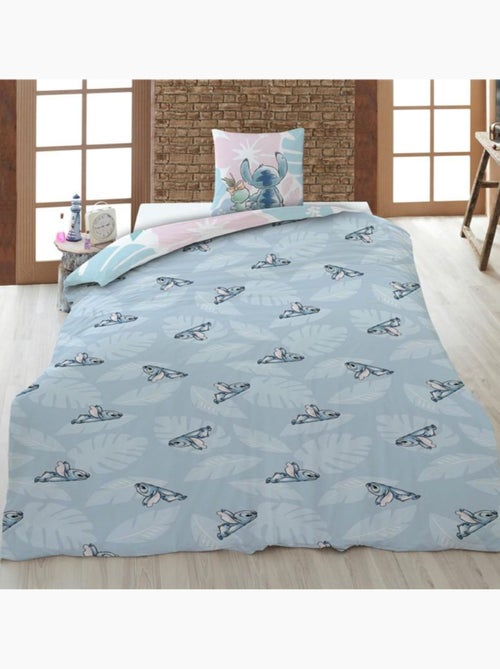 Set letto bambino Lilo e Stitch in policotone stampato reversibile per letto singolo, SCRUMP - Kiabi Set letto bambino Lilo e Stitch in policotone stampato reversibile per letto singolo, SCRUMP - Kiabi