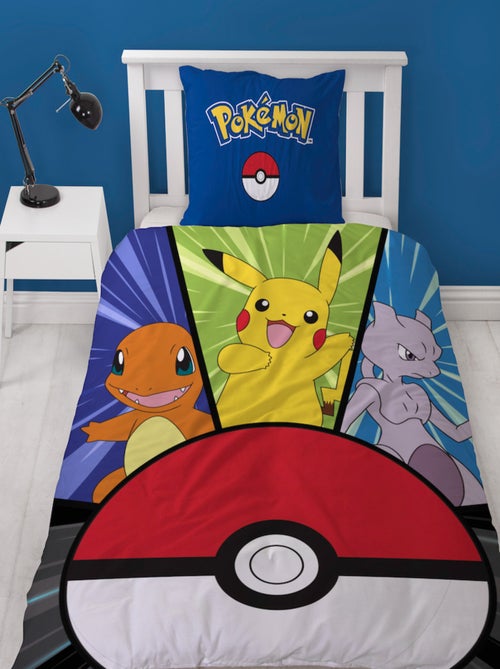 Set Letto Bambino Pokémon, Microfibra Oeko-Tex, Stampa Reversibile, Letto Singolo, POKE BALL - Kiabi Set Letto Bambino Pokémon, Microfibra Oeko-Tex, Stampa Reversibile, Letto Singolo, POKE BALL - Kiabi