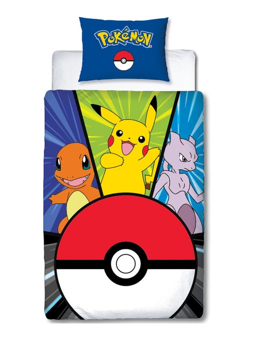 Set Letto Bambino Pokémon, Microfibra Oeko-Tex, Stampa Reversibile, Letto Singolo, POKE BALL - Kiabi Set Letto Bambino Pokémon, Microfibra Oeko-Tex, Stampa Reversibile, Letto Singolo, POKE BALL - Kiabi