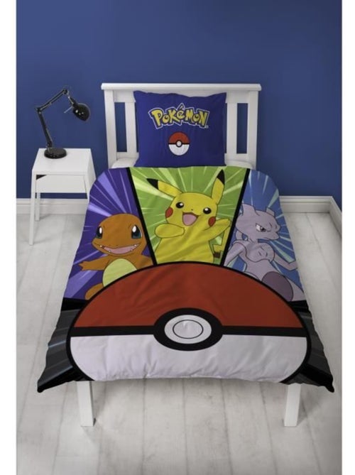 Set Letto Bambino Pok?mon, Microfibra Oeko-Tex, Stampa Reversibile, Letto Singolo, POKE BALL - Kiabi Set Letto Bambino Pok?mon, Microfibra Oeko-Tex, Stampa Reversibile, Letto Singolo, POKE BALL - Kiabi