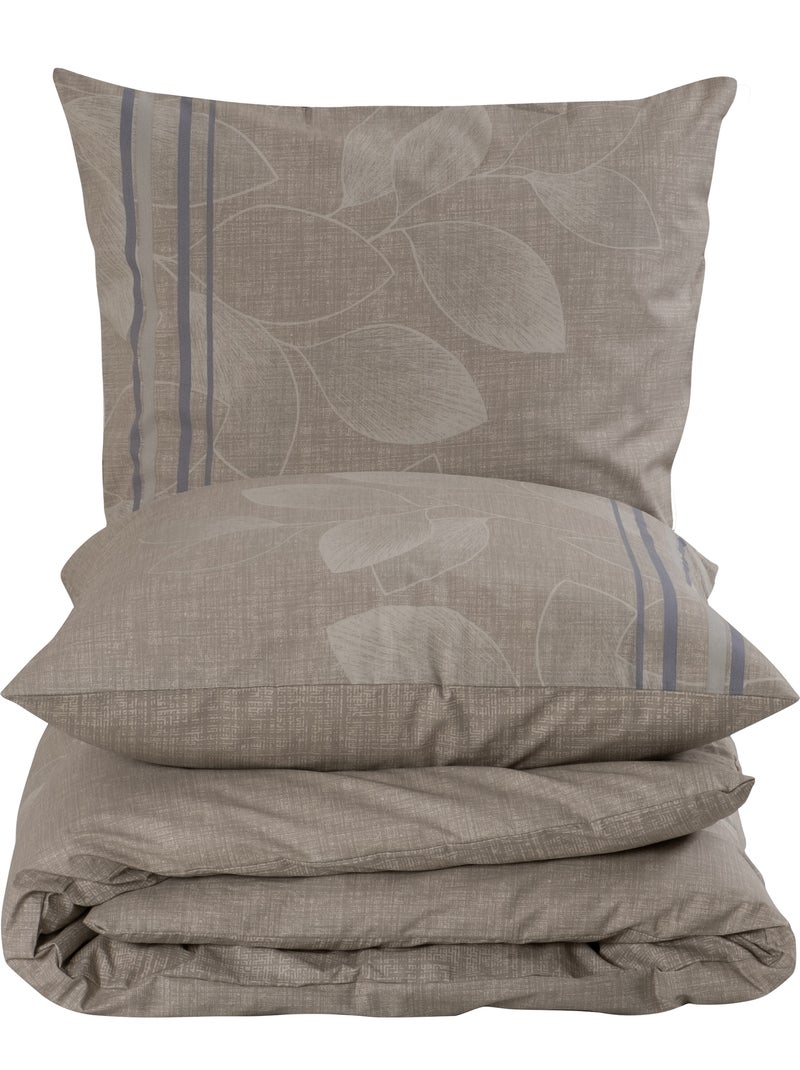 Set letto + federa 65x65 cm  100% cotone Beige - Kiabi