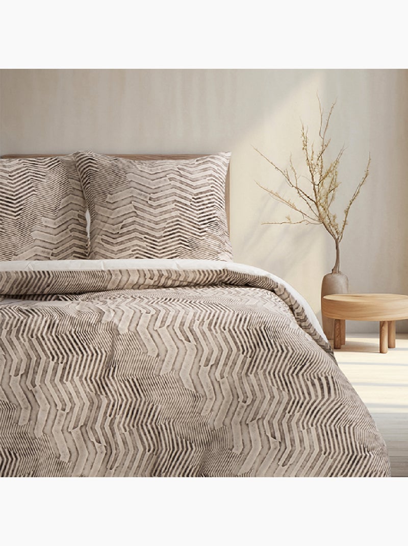 Set letto + federa 65x65 cm  100% cotone Beige - Kiabi