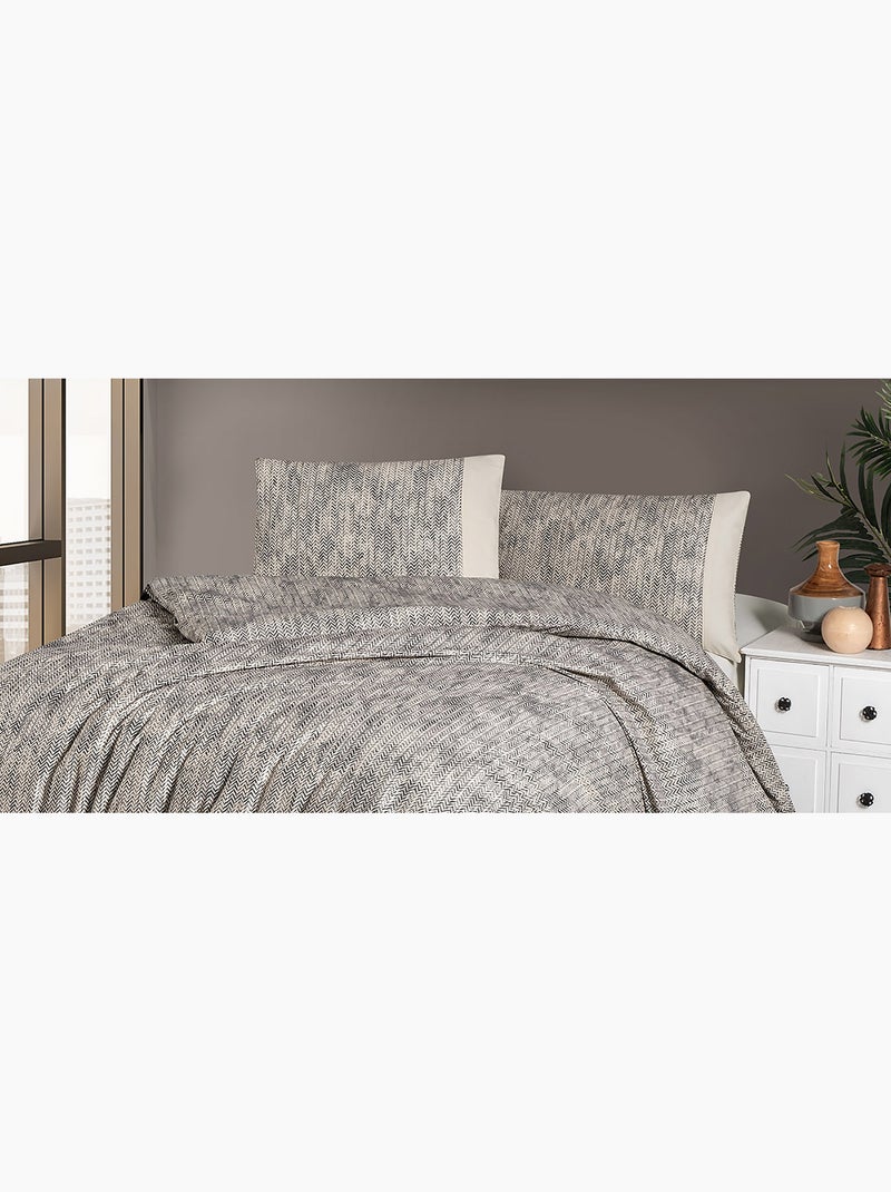 Set letto + federa 65x65 cm  100% cotone Beige - Kiabi