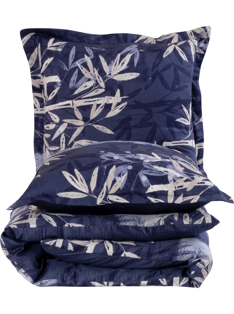 Set letto + federa 65x65 cm  100% cotone Blu - Kiabi