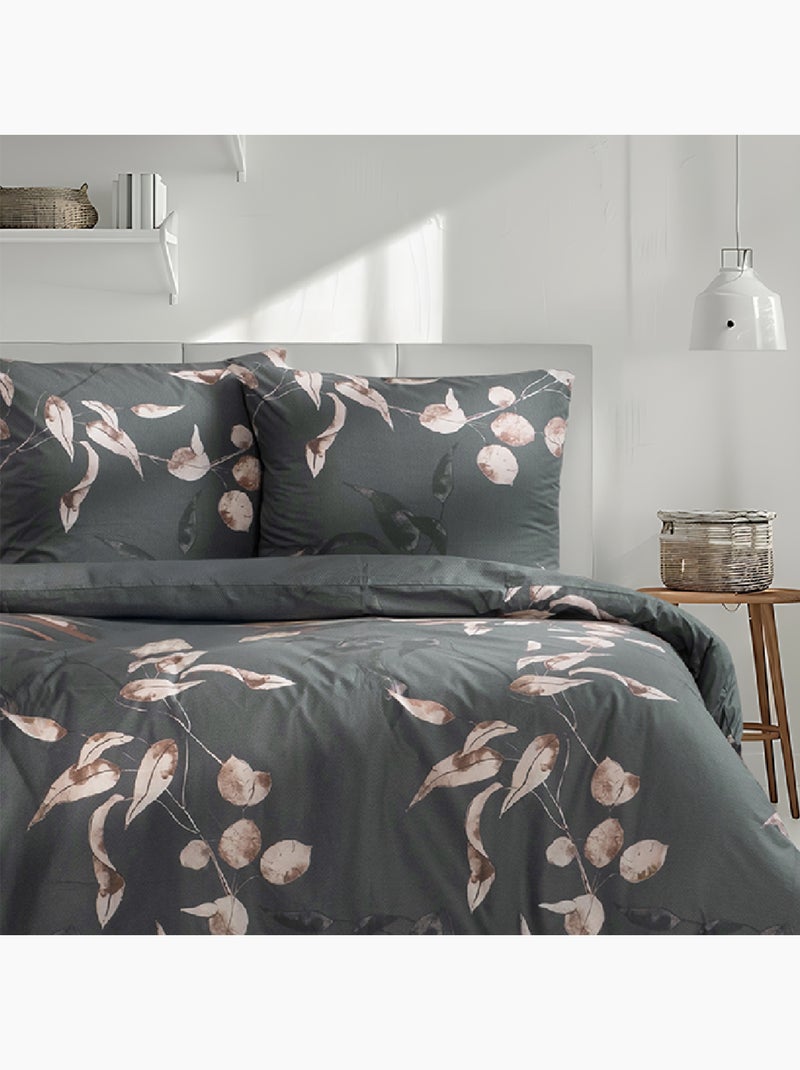 Set letto + federa 65x65 cm  100% cotone Cachi - Kiabi