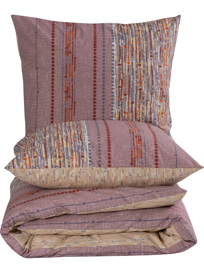 Set letto + federa 65x65 cm  100% cotone Ocre - Kiabi