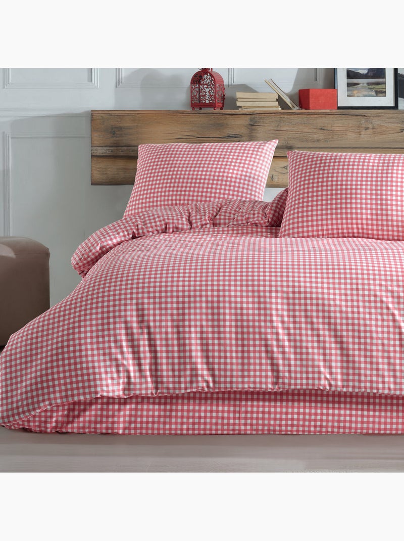 Set letto + federa 65x65 cm  100% cotone Rosa - Kiabi