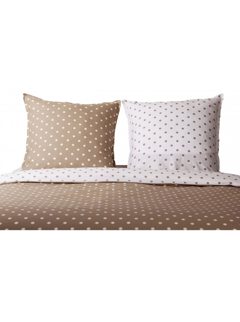 Set letto + federa in cotone Beige - Kiabi
