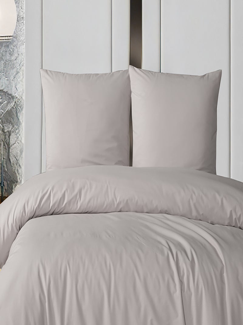 Set letto + federa in cotone Beige - Kiabi