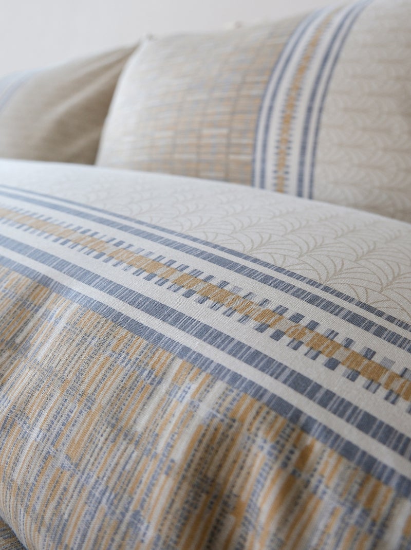 Set letto + federa in cotone Beige - Kiabi