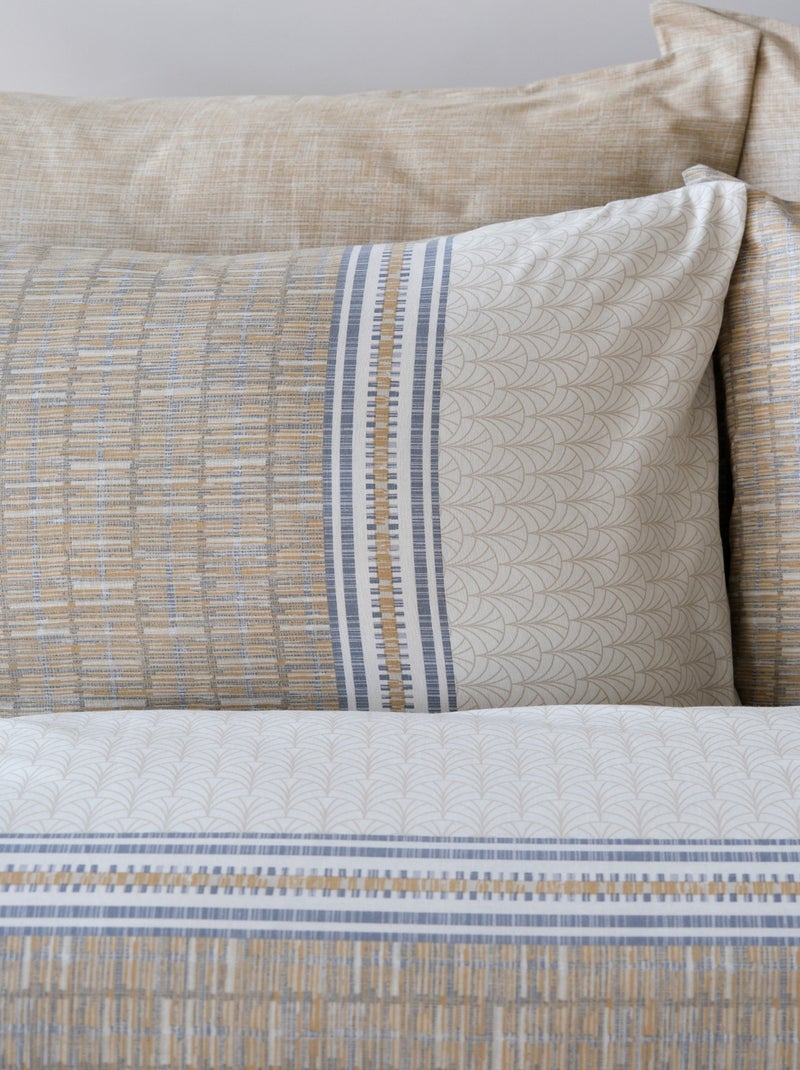 Set letto + federa in cotone Beige - Kiabi
