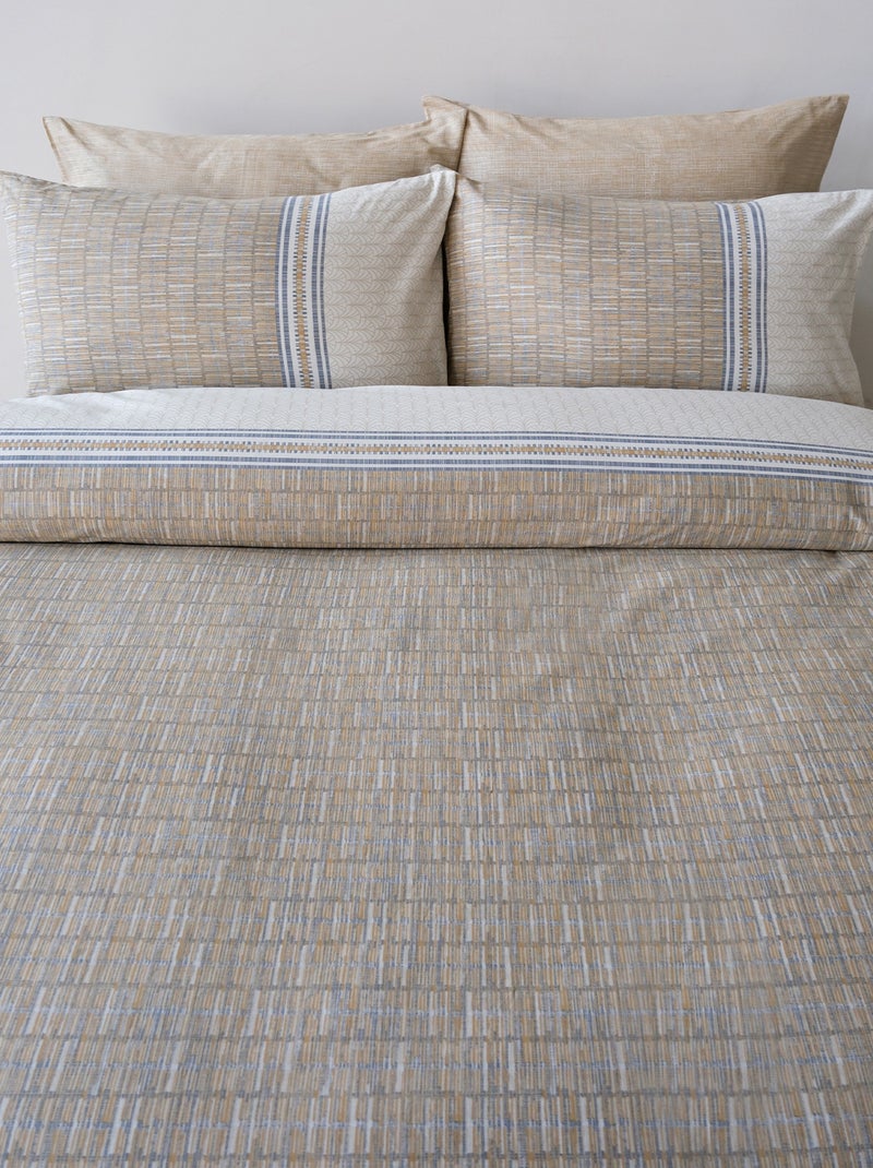 Set letto + federa in cotone Beige - Kiabi