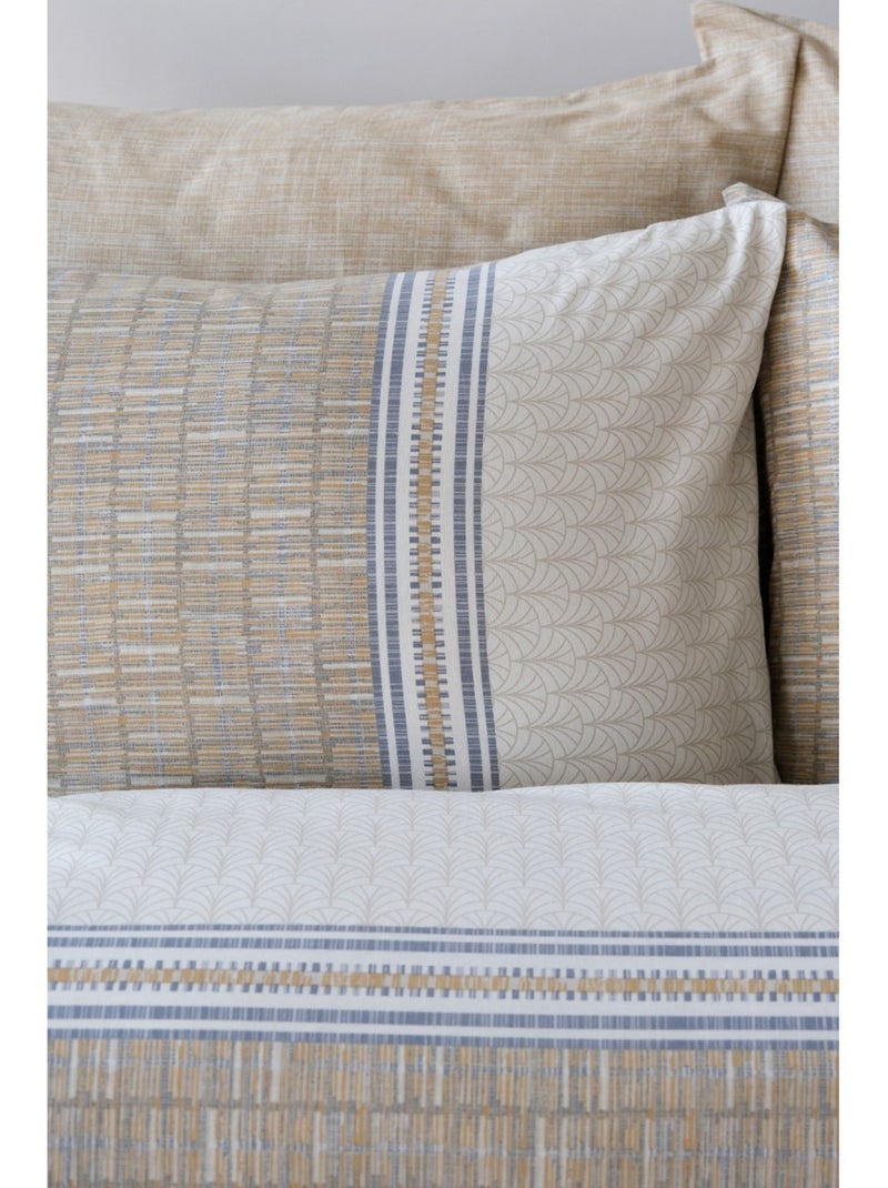Set letto + federa in cotone Beige - Kiabi