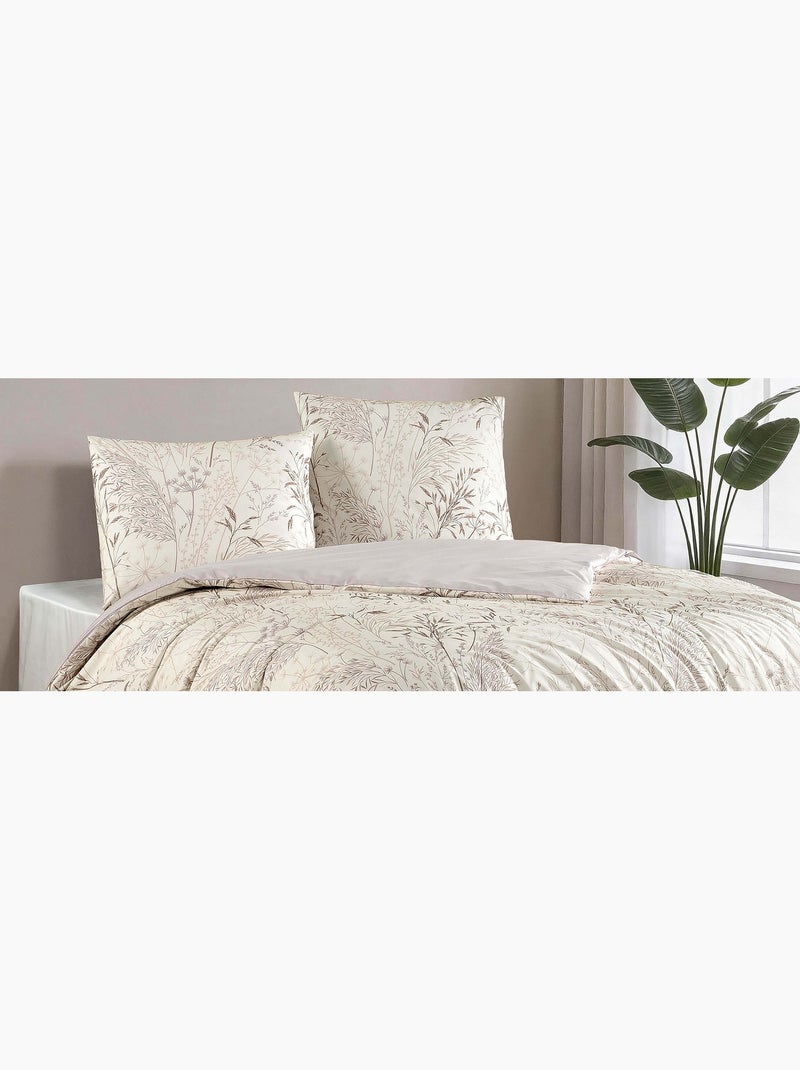 Set letto + federa in cotone Beige - Kiabi
