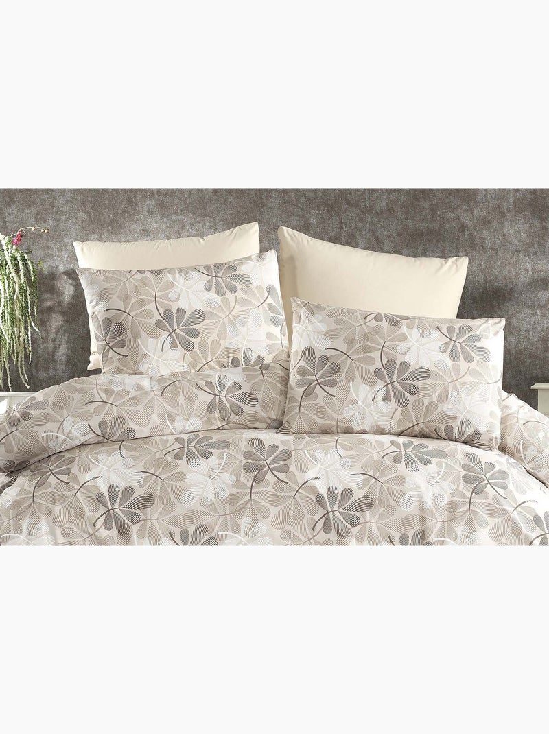 Set letto + federa in cotone Beige - Kiabi