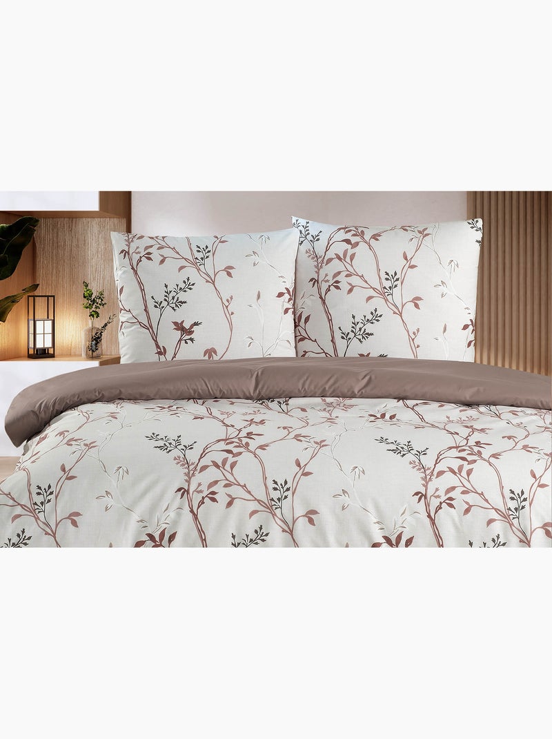 Set letto + federa in cotone Beige - Kiabi