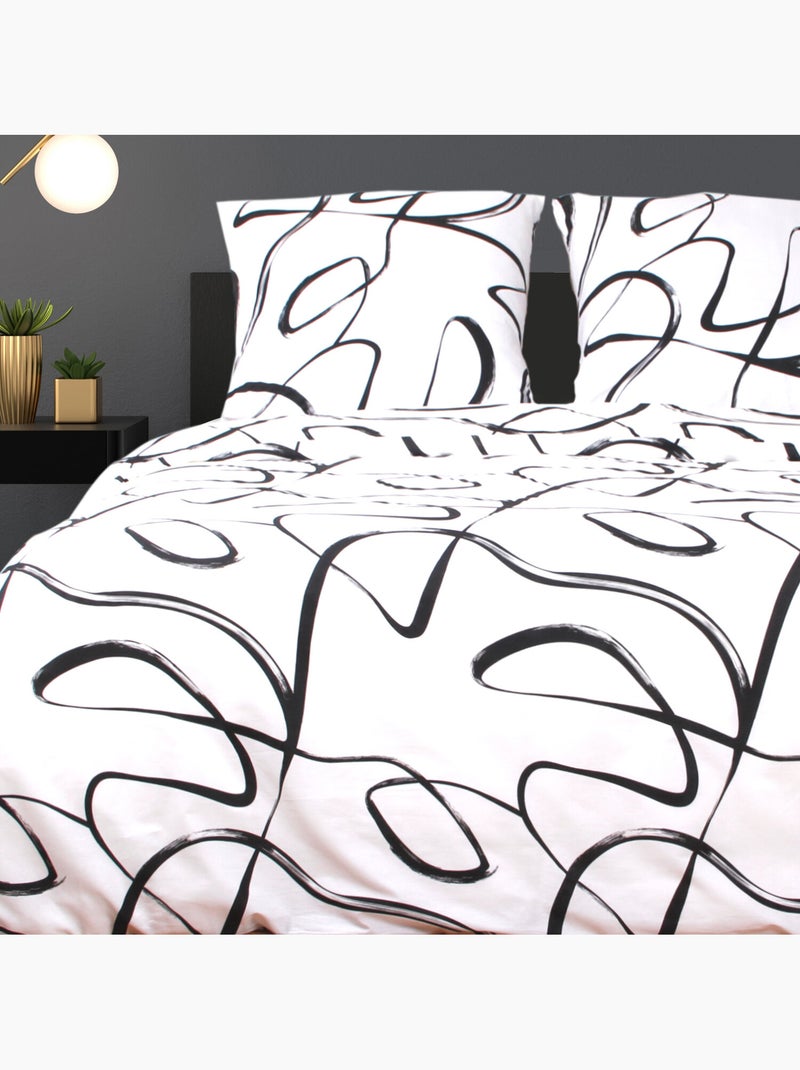 Set letto + federa in cotone Bianco - Kiabi