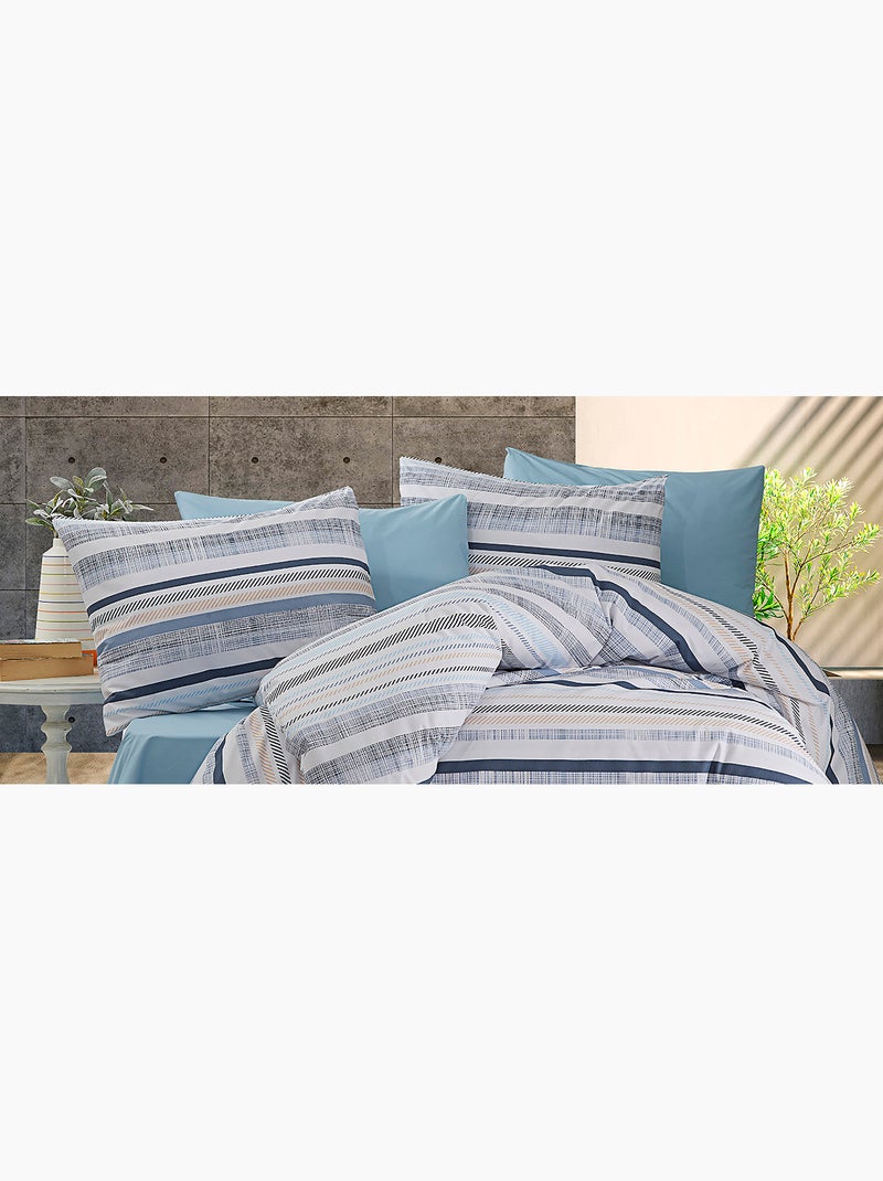 Set letto + federa in cotone Blu - Kiabi