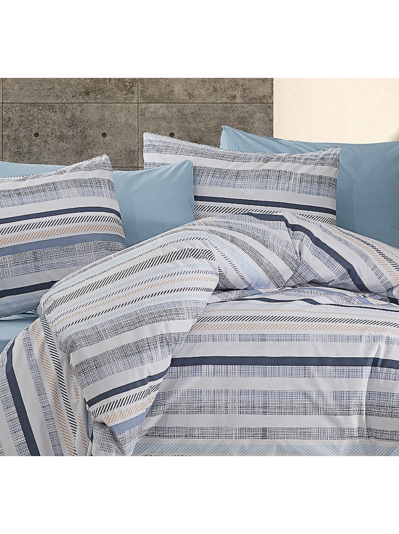 Set letto + federa in cotone Blu - Kiabi