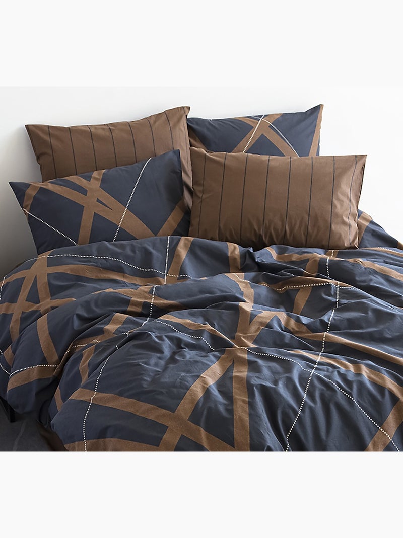 Set letto + federa in cotone Blu - Kiabi