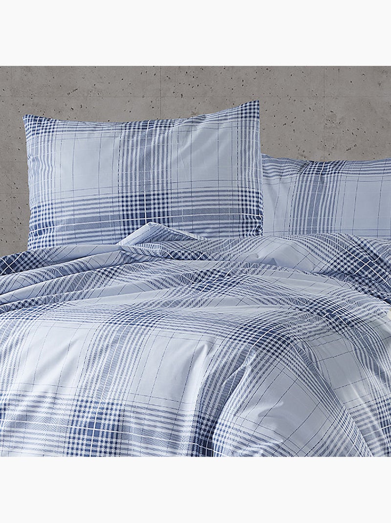 Set letto + federa in cotone Blu - Kiabi