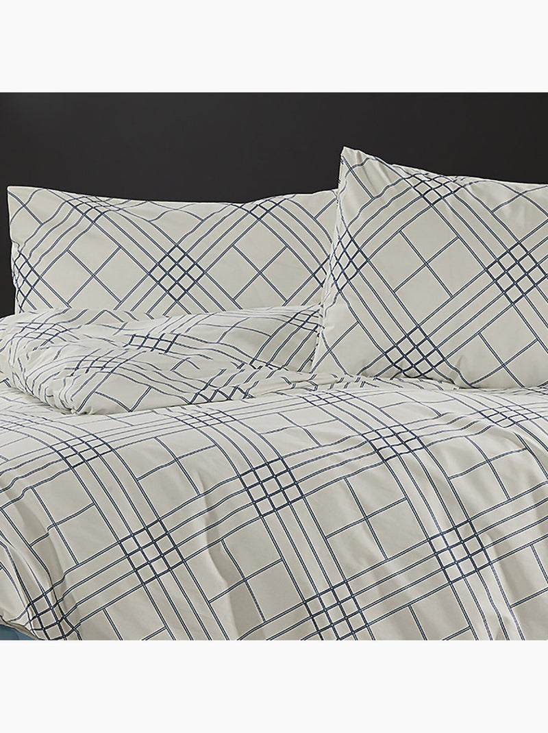 Set letto + federa in cotone Blu - Kiabi