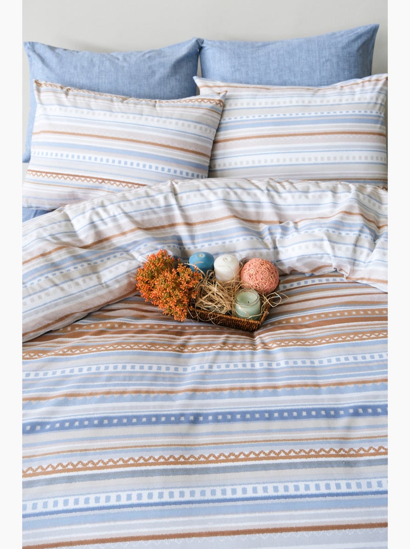 Set letto + federa in cotone Blu - Kiabi