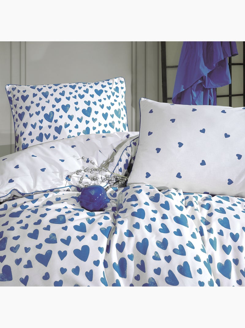 Set letto + federa in cotone Blu - Kiabi