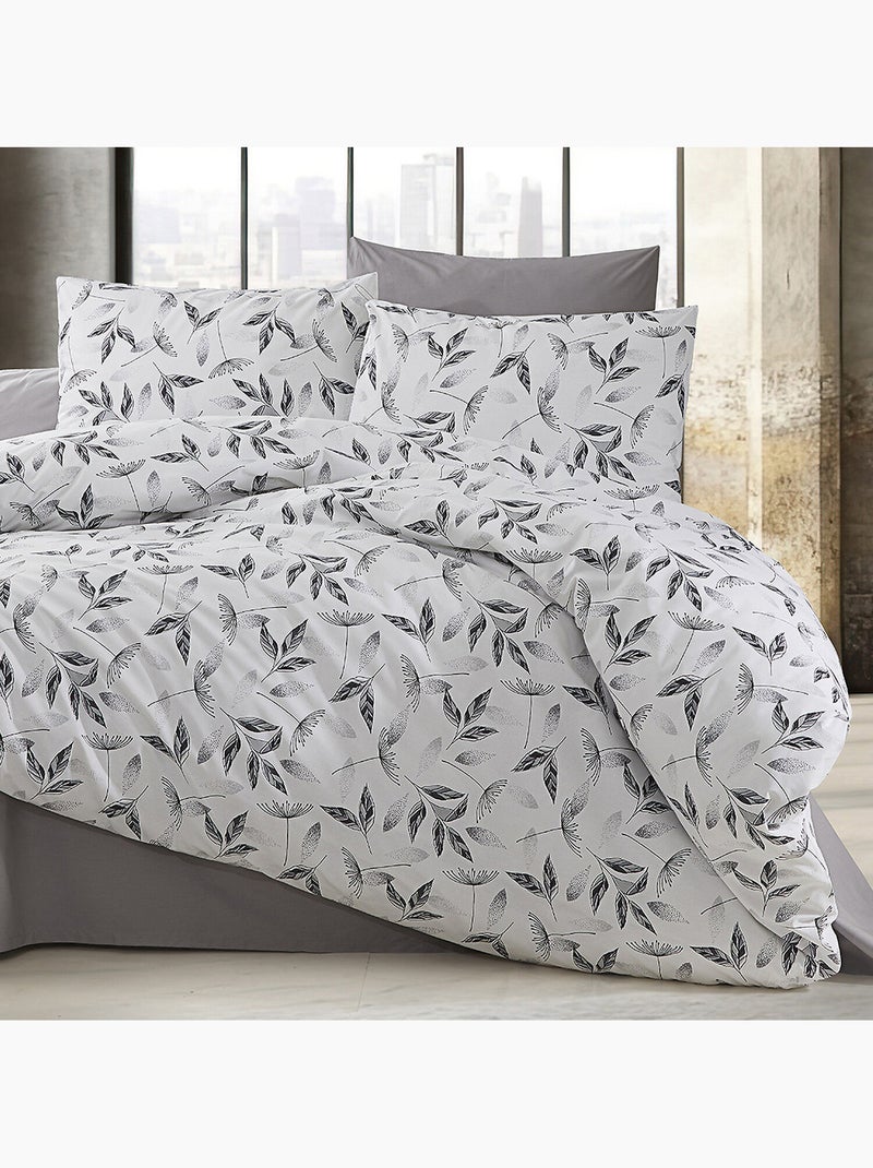 Set letto + federa in cotone Grigio - Kiabi