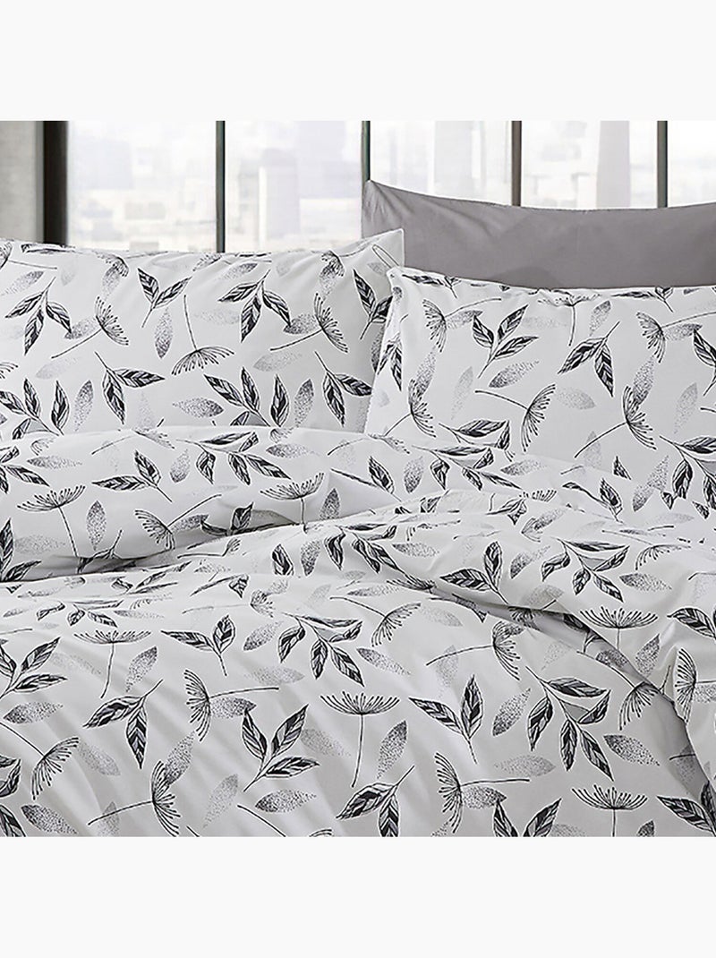 Set letto + federa in cotone Grigio - Kiabi