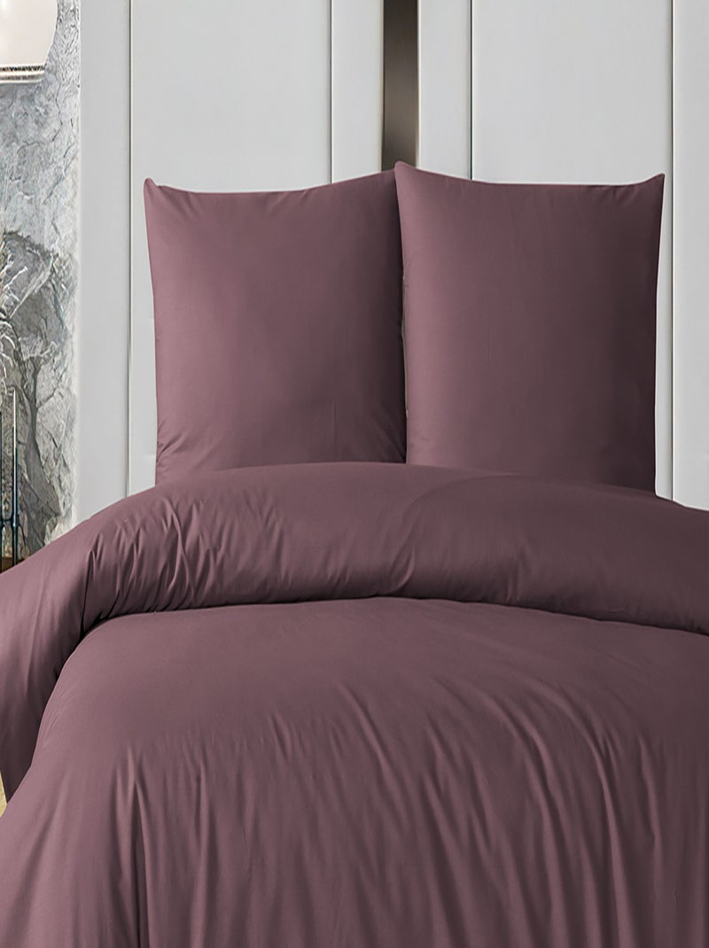 Set letto + federa in cotone Malva - Kiabi