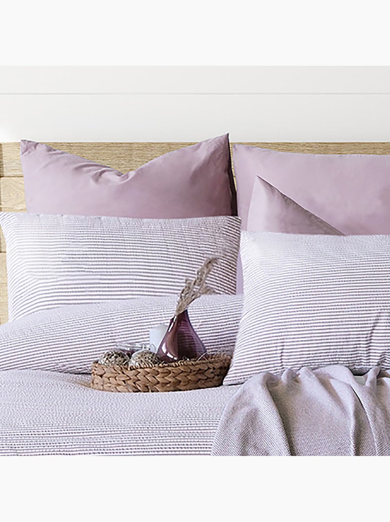 Set letto + federa in cotone Malva - Kiabi