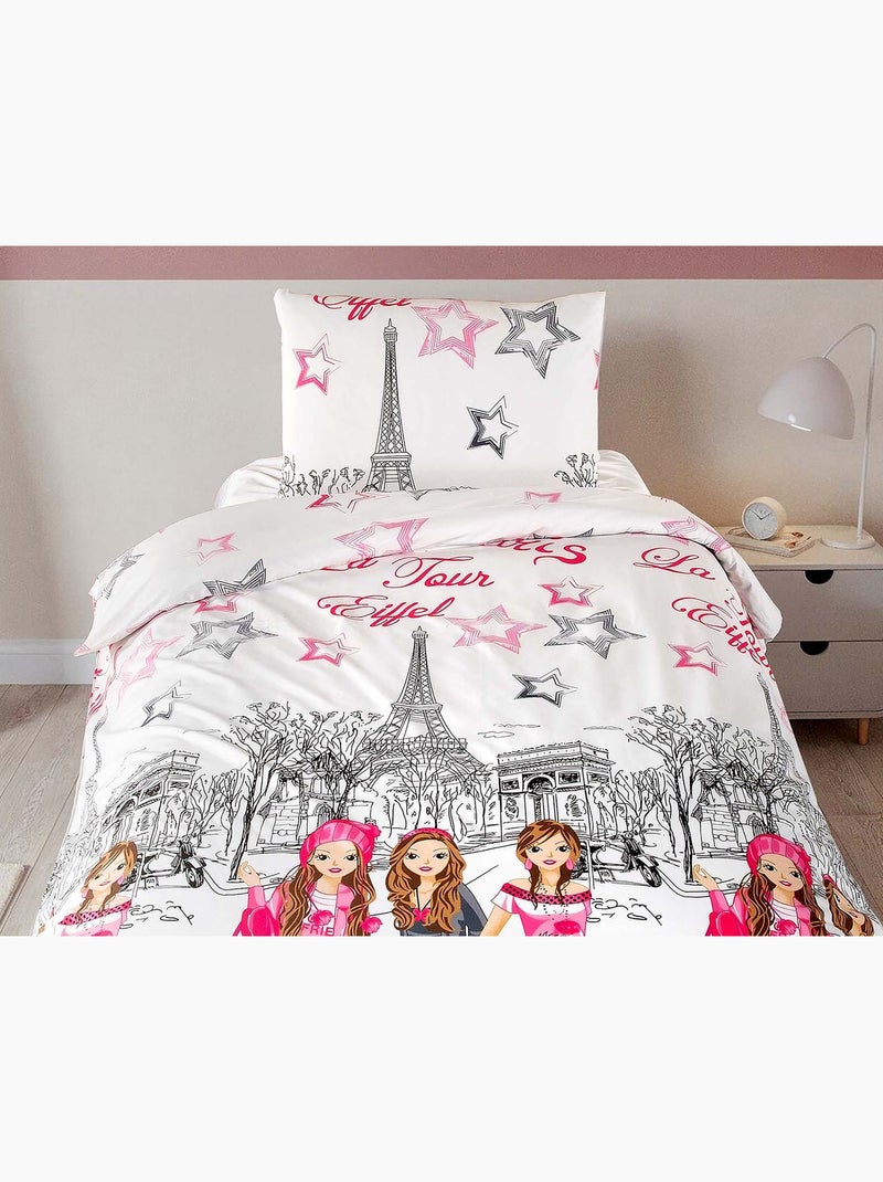 Set letto + federa in cotone Multicolore - Kiabi