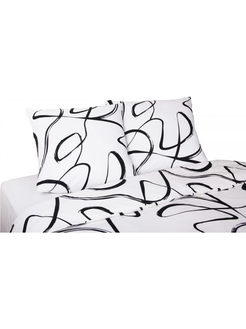 Set letto + federa in cotone Nero - Kiabi