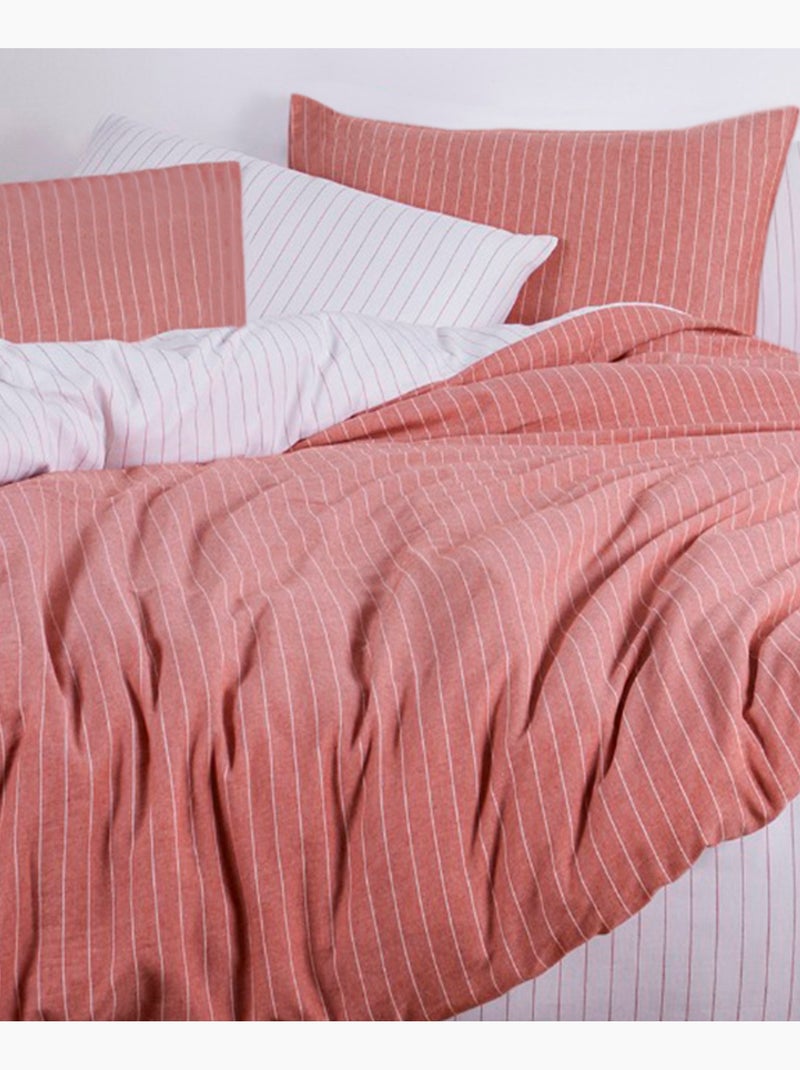 Set letto + federa in cotone Ocre - Kiabi