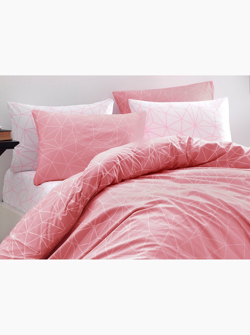 Set letto + federa in cotone Rosa - Kiabi
