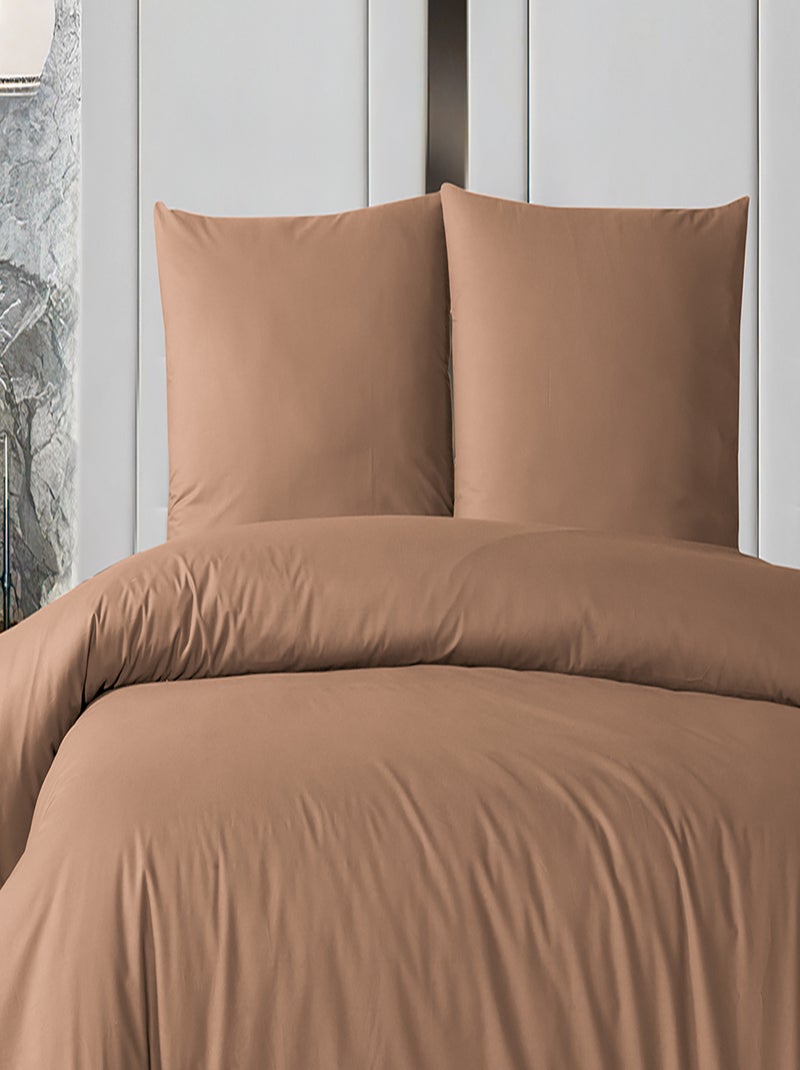 Set letto + federa in cotone Terracotta - Kiabi