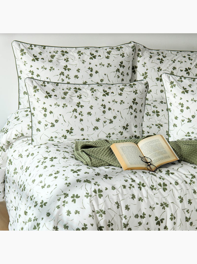 Set letto + federa in cotone Verde - Kiabi