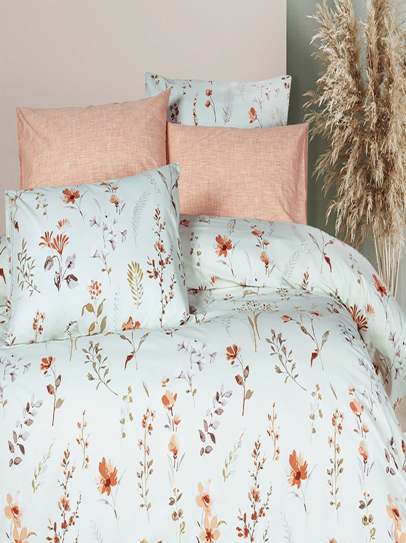 Set letto + federa in cotone Verde - Kiabi