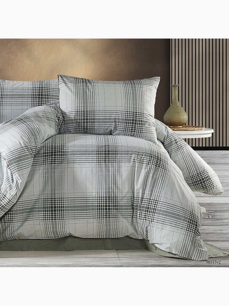 Set letto + federa in cotone Verde kaki - Kiabi