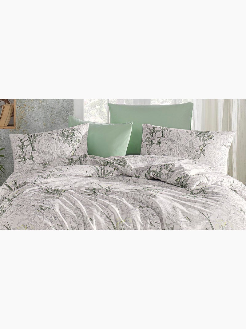 Set letto + federa in cotone Verde - Kiabi