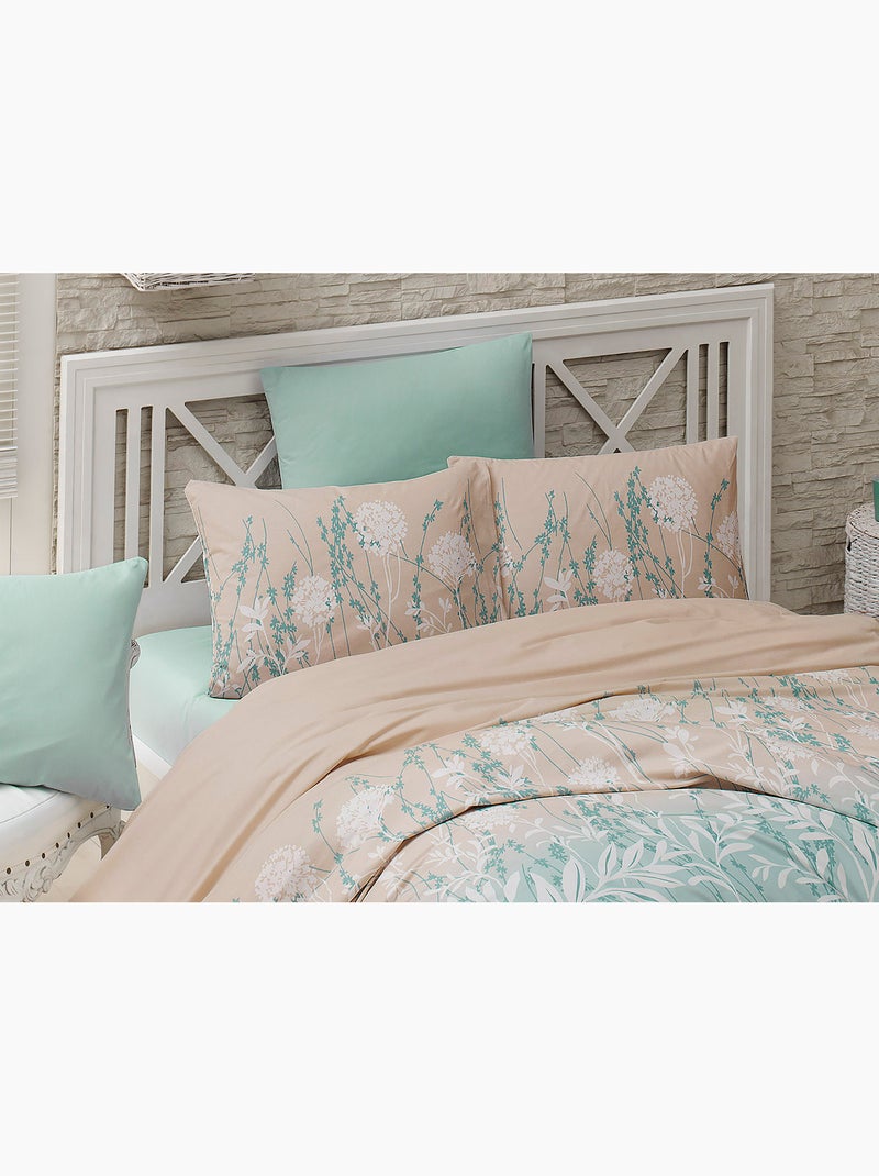 Set letto + federa in cotone Verde - Kiabi