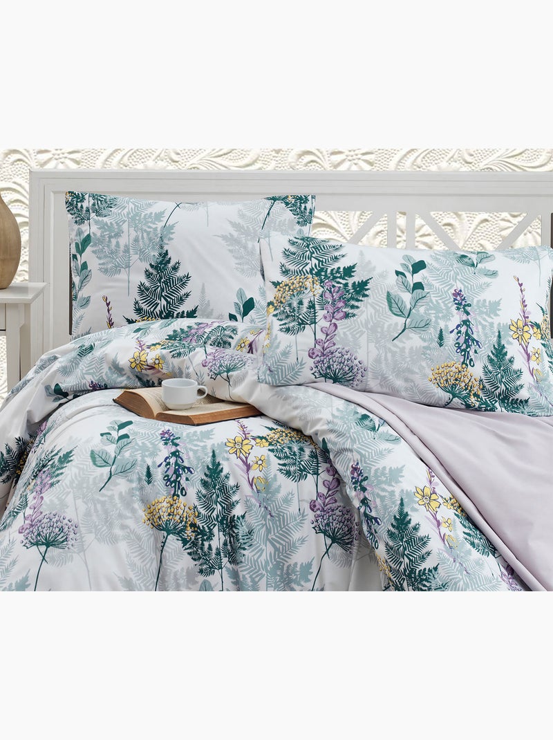 Set letto + federa in cotone Verde - Kiabi