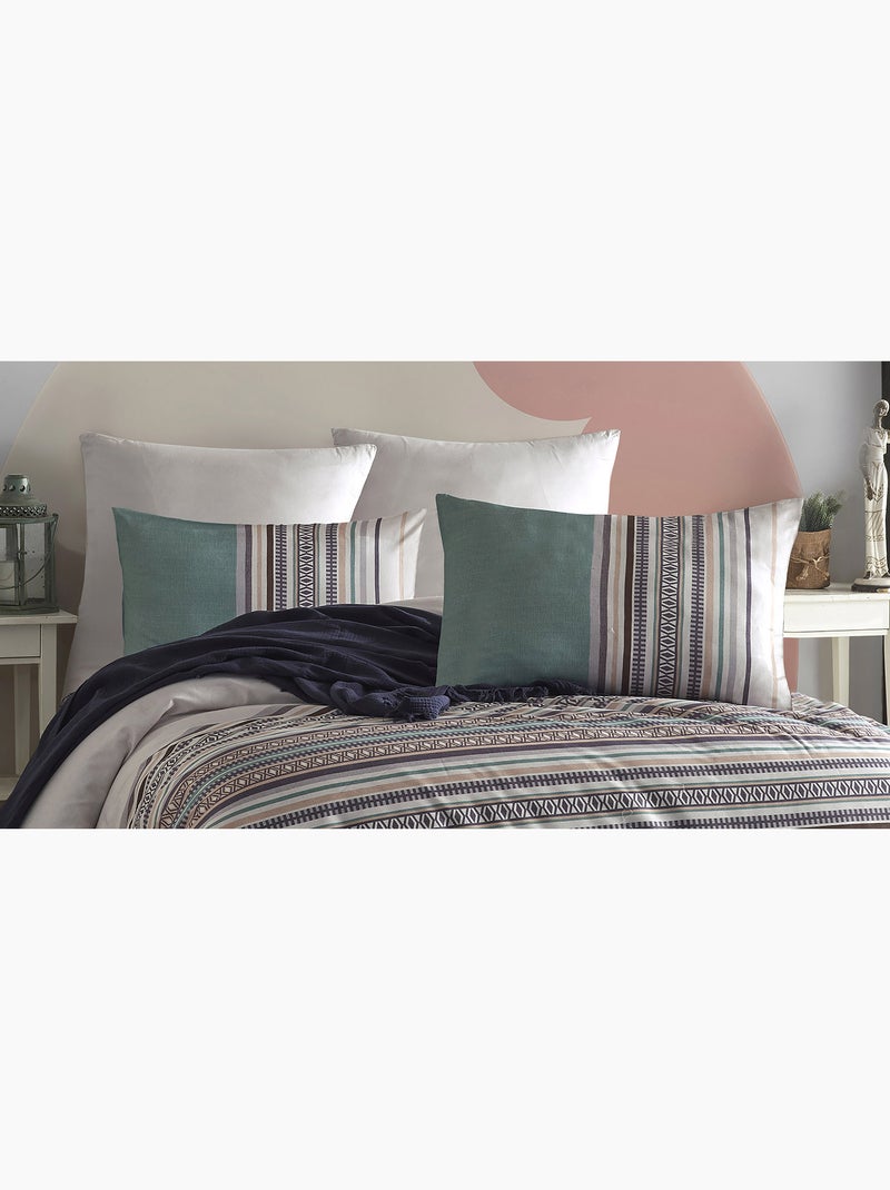 Set letto + federa in cotone Verde - Kiabi