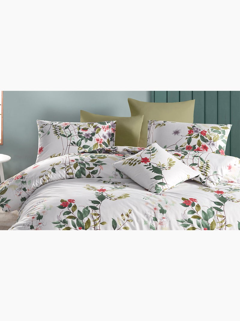 Set letto + federa in cotone Verde - Kiabi